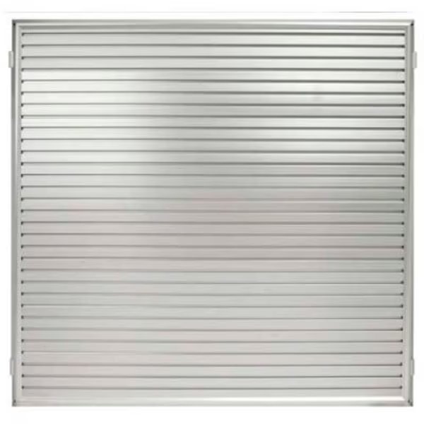 , Framed Slat Wall Panel, , 48" x 48", Satin Aluminum, Lavi Industries, Mfr#: 50-HSW1005/SA