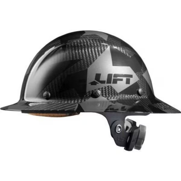 Lift Safety DAX Carbon Fiber Full Brim, Black Camo, Lift Safety, Mfr#: HDC-20CK