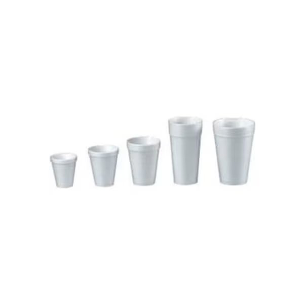 Dart® Foam Cups, Hot/Cold, 8 oz., White, 1000/Carton, Lagasse, Mfr#: DCC 8J8