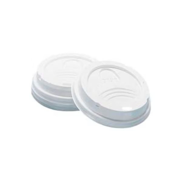 Dixie DIX D9538 - Dome Hot Drink Lids, 8 Oz. Cups, White, 1000 ct, Lagasse, Mfr#: DIX D9538