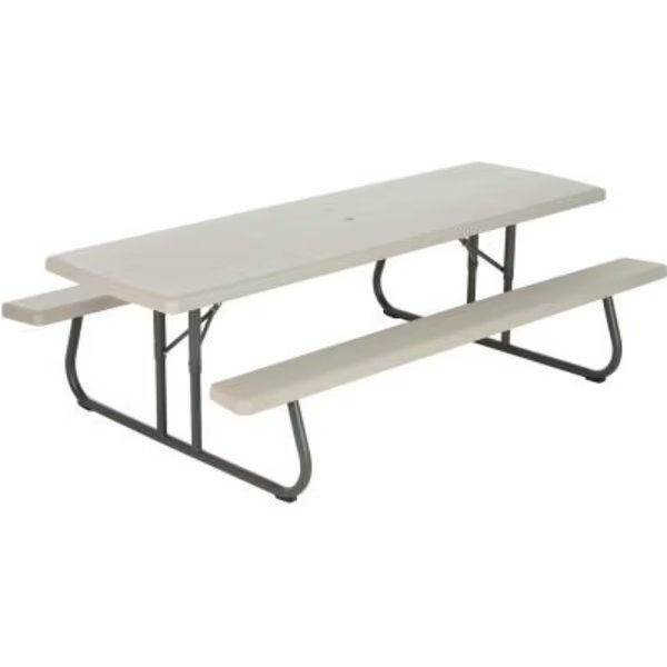 Lifetime® 8' Folding Picnic Table, Putty, Lifetime, Mfr#: 80123
