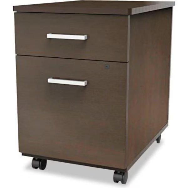 Linea ItaliaÂ Mobile Pedestal File - Box/File Drawer - Mocha - Trento Series, Linea Italia, Mfr#: TR752MOC
