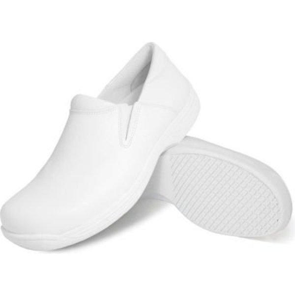 Genuine Grip® Men's Slip-on Shoes, Size 10M, White, Lfc, Llc, Mfr#: 4705-10M