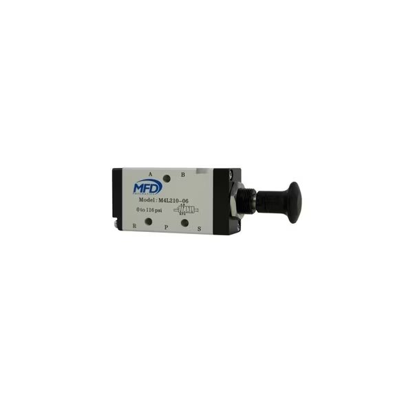 Bimba-Mead Push-Pull Valve M4L310-08, 5 Port, 2 Pos, 1/4" NPT, Bimba Mfg Co, Mfr#: M4L310-08