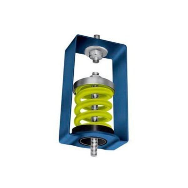 Spring Vibration Isolation Hanger - 4"L x 4-3/4"W x 7-1/4"H Blue, Mason Industries, Mfr#: HS-B-1000
