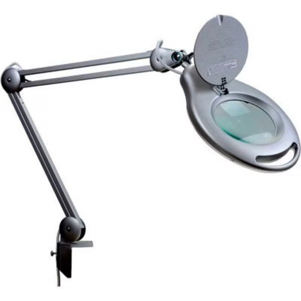 Magnifying Task Lamp, White, 3-Diopter, 45 Ultra Bright LED's, Mg Electronics, Mfr#: LED-360