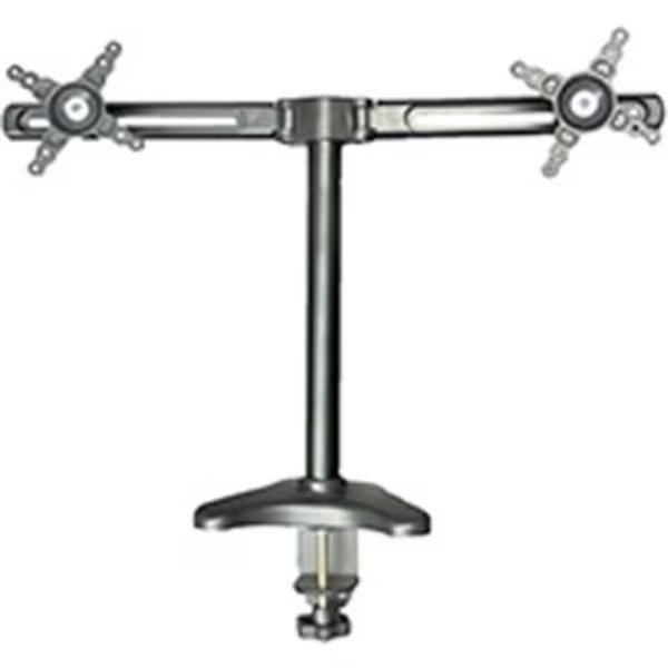 MG Electronics Dual Monitor Desktop Mount, Black, Mg Electronics, Mfr#: MGT-DTB-01