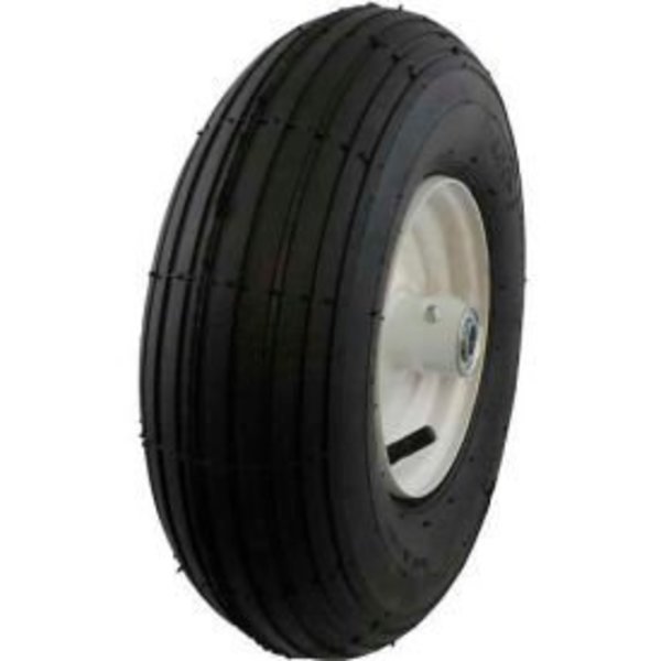 Marathon 20081 4.00-6 Ribbed Tread Pneumatic - 3" Centered Hub - 5/8" Bearings, Marathon Industries, Mfr#: 20081