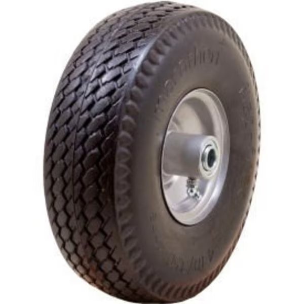 Marathon Flat Free Tire 30030 - 4.10/3.50-4 Sawtooth Tread - 3.5" Centered - 5/8" Bearings, Marathon Industries, Mfr#: 30030