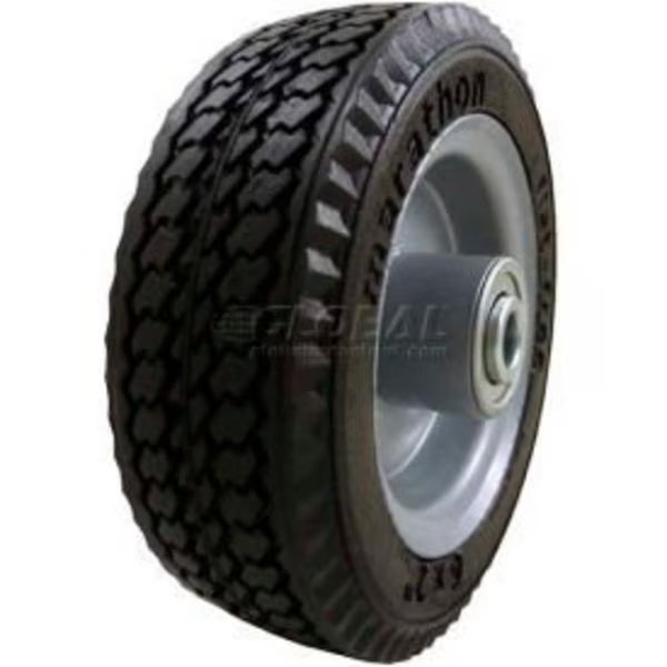 Marathon 33101 6 x 2 Sawtooth Tread Flat Free - 2.375" Centered Hub - 1/2" Bearings, Marathon Industries, Mfr#: 33101