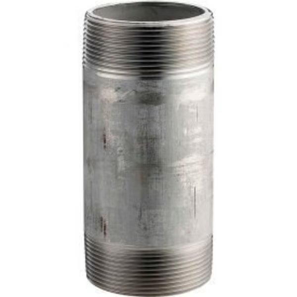 3/4 In. X 2 In. 304 Stainless Steel Pipe Nipple - 16168 PSI - Sch. 40 - Domestic, Merit Brass, Mfr#: 4012-200