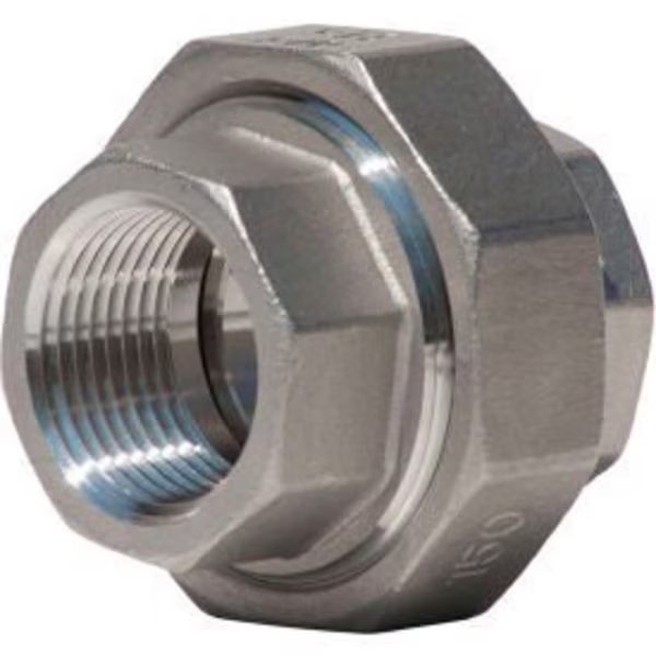 1-1/2 In. 304 Stainless Steel Union - FNPT - Class 150 - 300 PSI - Import, Merit Brass, Mfr#: K487-24