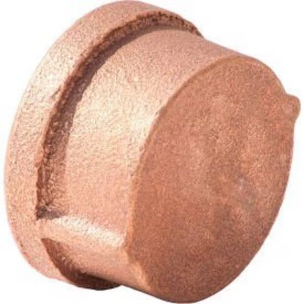 1 In. Lead Free Brass Cap - FNPT - 125 PSI - Import, Merit Brass, Mfr#: XNL116-16