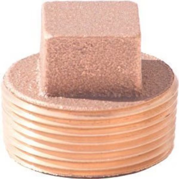 3/4 In. Lead Free Brass Plug - MNPT - 125 PSI - Import, Merit Brass, Mfr#: XNL117-12