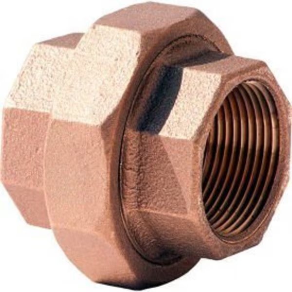 1 In. Lead Free Brass Union - FNPT - 125 PSI - Import, Merit Brass, Mfr#: XNL187-16