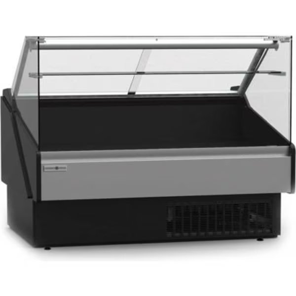 Hydra-Kool Curved Glass Deli Case with Rear Storage, 60"W x 43-3/8"D x 47-1/4"H, Mvp Group, Mfr#: KPM-CG-60-S