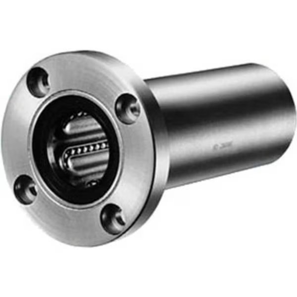 NB Corp SWF10WUU 5/8" ID Round Flange Double-Wide Type Linear Bearing W/Seals, Steel, Nb Corporation Of America, Mfr#: SWF10WUU