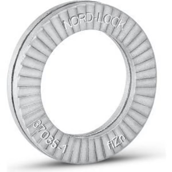 Wedge Lock Washer, For Screw Size 9.525 mm Steel, Zinc Flake Finish, Nord-Lock, Mfr#: 1240