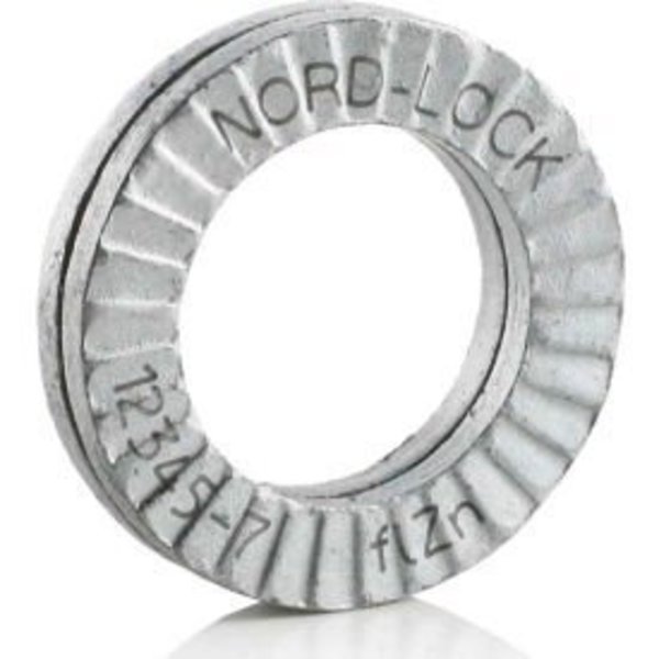 Wedge Lock Washer, For Screw Size M12 Steel, Zinc Flake Finish, Nord-Lock, Mfr#: 1530
