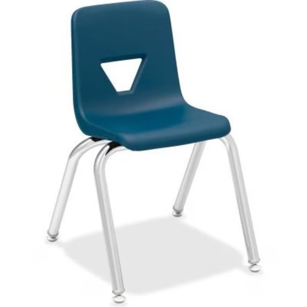 Lorell® 14" Stacking Student Chair - Navy - 4/Pack, Lorell, Mfr#: 99884