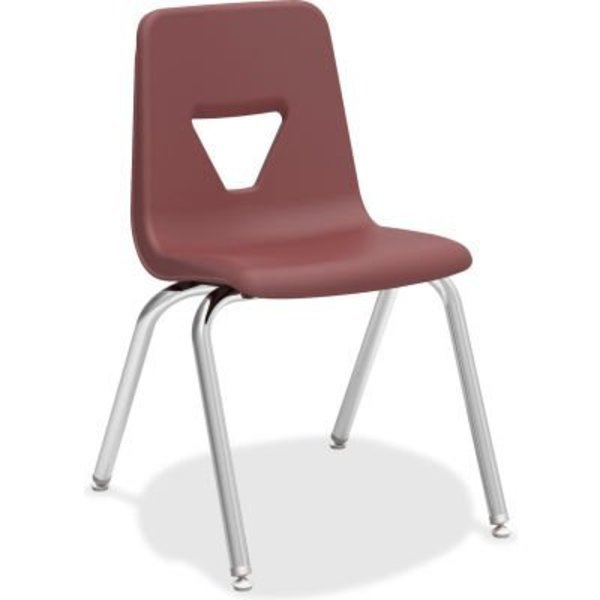 Lorell® 18" Stacking Student Chair - Wine - 4/Pack, Lorell, Mfr#: 99892