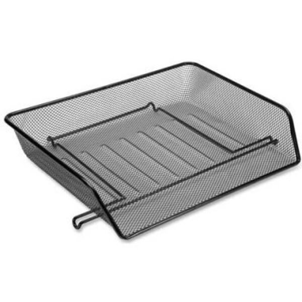 Lorell® Side-Loading Mesh Letter Trays, Black, 2/Pack, Lorell, Mfr#: 84154