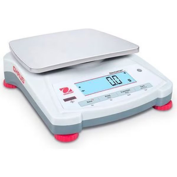 Ohaus® NV221 Navigator® Portable Balance, 220g x 0.1g, 5-3/4" x 7-1/2" Platform, Ohaus, Mfr#: 30456412