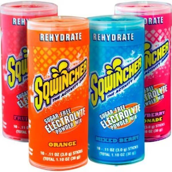 Sqwincher  Zero Qwik Stik, Sugar Free, Assorted, 0.11 oz. packs, 200/Carton, Sqwincher, Mfr#: 060119-AS