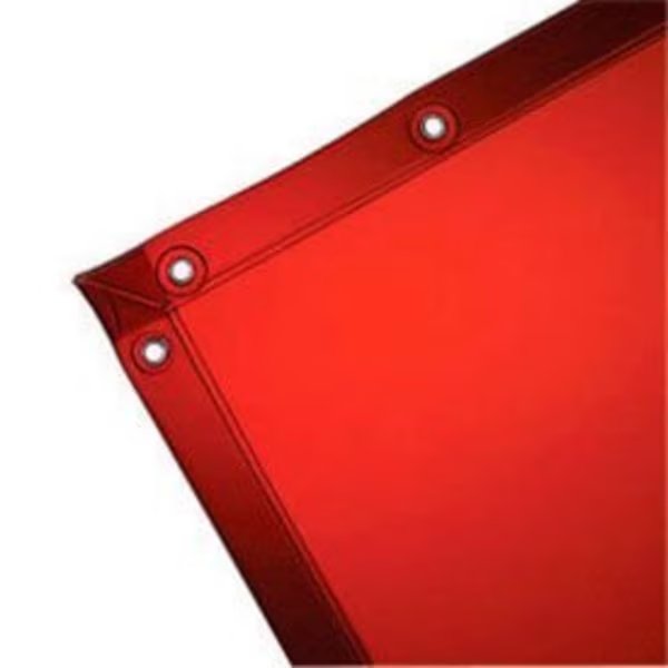 See-Thru Welding Curtain - 6 Ft. x 8 Ft. - Vinyl - Spectra Orange, Ors Nasco, Mfr#: 138-36307