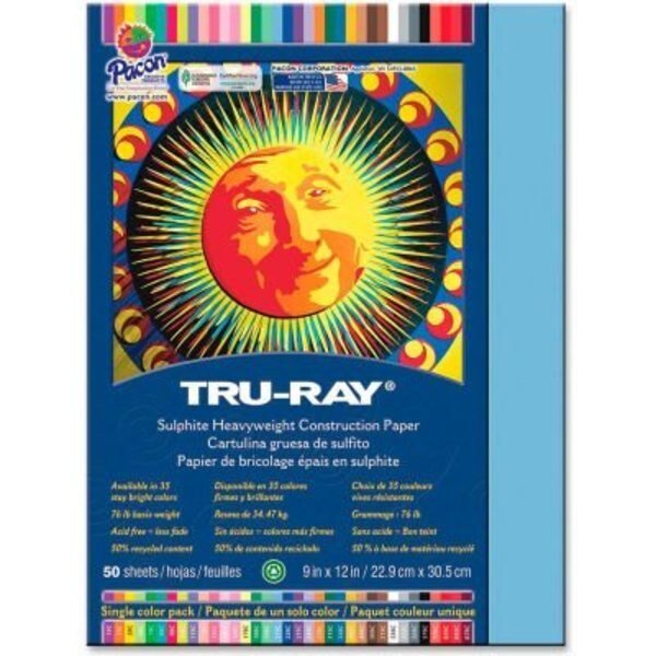 Pacon® Tru-Ray Construction Paper 9" x 12" Sky Blue, Pacon Corporation, Mfr#: 103016