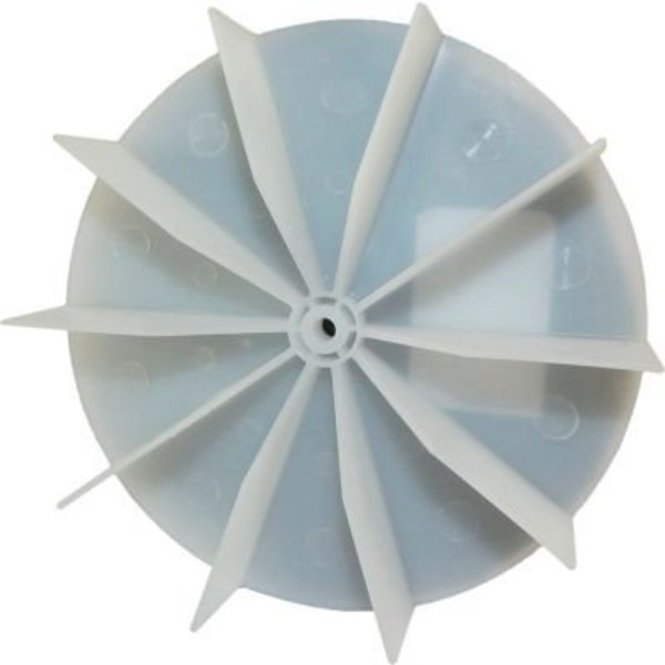 Small Plastic Push-On Fan Blade, 4-5/8" Dia., CCW or CW, 7/32" Bore, 1" Blade Depth, Wheel Blade, Pem Motors, Mfr#: 8660-4032