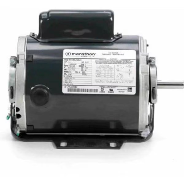 Marathon General Purpose Single Phase ODP Motor, 1/3 HP, 1725 RPM, 115/208-230V, ODP, Marathon Motors, Mfr#: C210