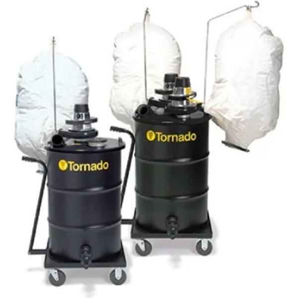 Tornado® Dual Electric Jumbo Wet/Dry Industrial Vacuum, Black, Powr-Flite, Mfr#: 95960