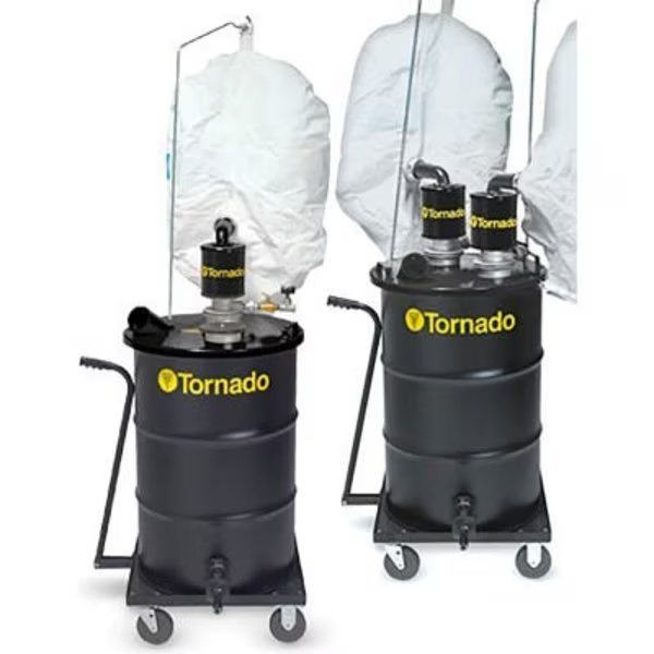 Tornado® Dual Air Jumbo Series Wet/Dry Industrial Vacuum, Black, Powr-Flite, Mfr#: 95962