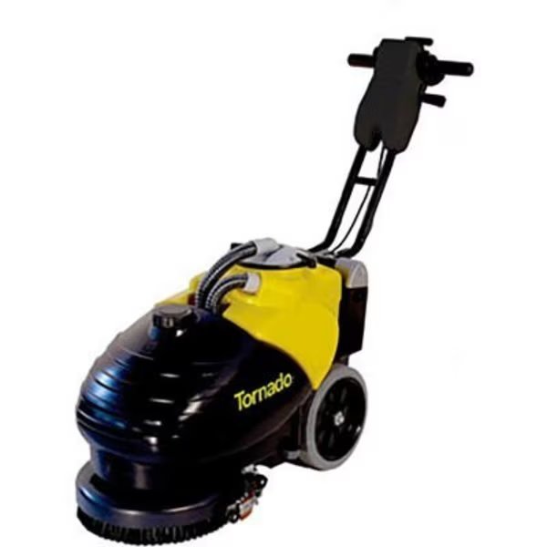 Tornado® BD 14/4 Compact Automatic Scrubber, 14" Cleaning Width, Black, Powr-Flite, Mfr#: 99414