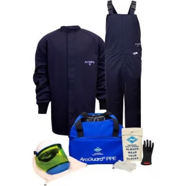 ArcGuard® KIT2SC112X11 12 cal Arc Flash Kit W/Short Coat & Bib Overall in UltraSoft, 2XL, Sz 11, National Safety Apparel, Mfr#: KIT2SC112X11