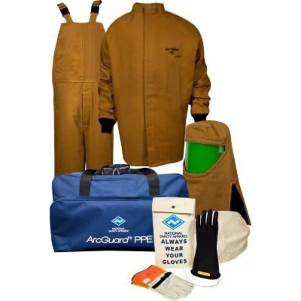 ArcGuard® KIT4SC100XL09 100 cal/cm2 Arc Flash Kit, XL, Glove Size 09, National Safety Apparel, Mfr#: KIT4SC100XL09