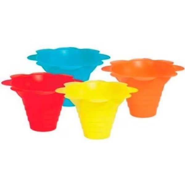Paragon Multicolor Flower Drip Tray Cups 4 Oz, 100 Qty, Paragon International, Mfr#: 6502