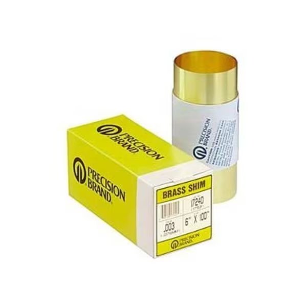 0.020" Brass Shim Stock 12" x 120" Roll, Precision Brand Products, Mfr#: 17428