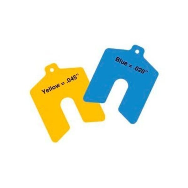 5" x 5" x 0.020" Blue Sof' Shoe® Elastomer Shim (Pack of 10) - Made In USA, Precision Brand Products, Mfr#: 49120