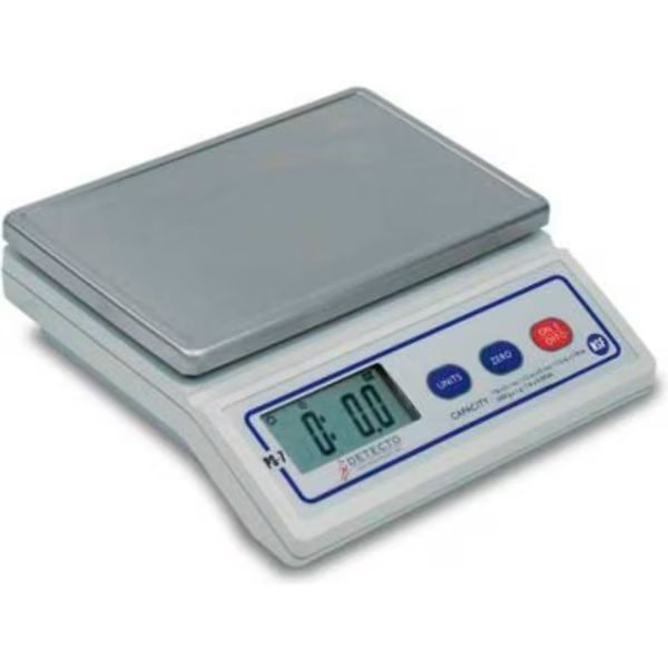 Detecto PS7 NSF Digital Portion Scale 7 lb Multi Capacity, 8" x 5" Stainless Steel Platform, Detecto, Mfr#: PS7