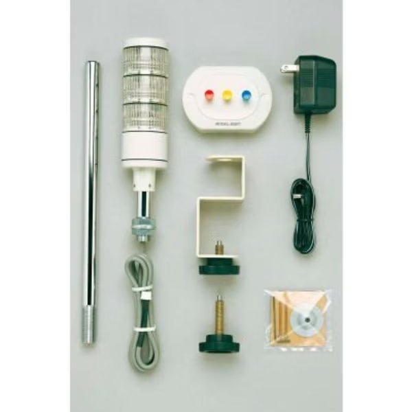 Patlite  3-In-One Manual Control Signal Tower Kit, Red Amber/Green Light, DC24V, Patlite Usa Corporation, Mfr#: HSST-3M2-RYG