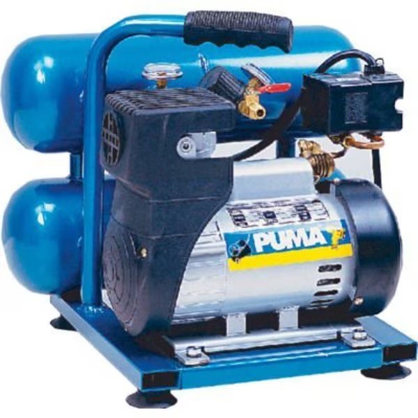 Puma LA5721, Portable Electric Air Compressor, 1 HP, 2 Gallon, Twin Stack, 2.2 CFM, Puma, Mfr#: LA5721