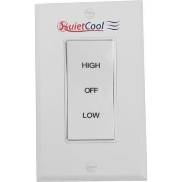 QuietCool Hi/Low/Off Rocker Switch & Plate IT-35000, Quietcool, Mfr#: IT-35000