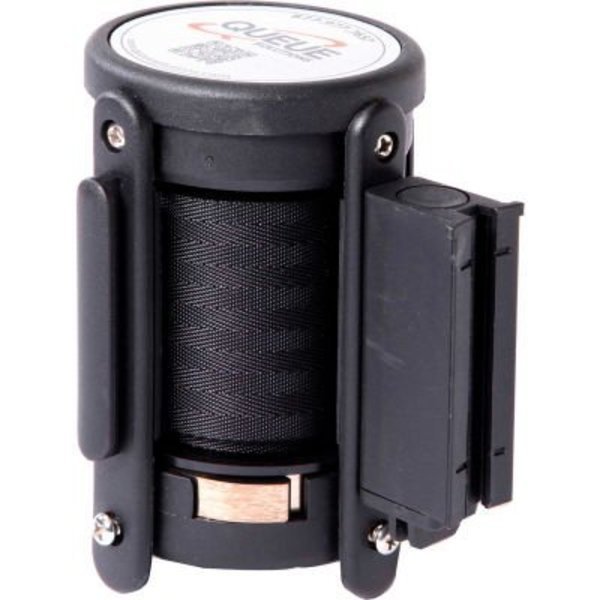 Replacement Cassette For QueuePro 250 & SafetyPro 250 Belt Barriers, 11' Black Belt, Queue Solutions, Mfr#: PRO-CAS-BK110