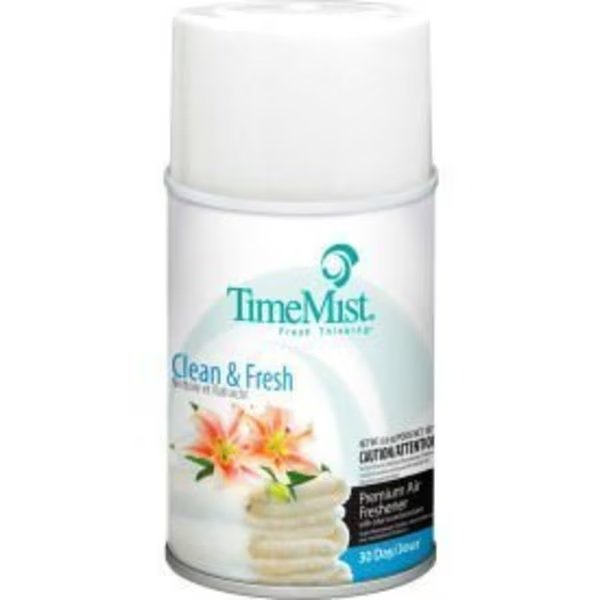 TimeMist® Premium Metered Air Care Refills, Clean N' Fresh - 6.6 oz. Can, 12 Cans/Case -1042771, Amrep, Mfr#: 1042771