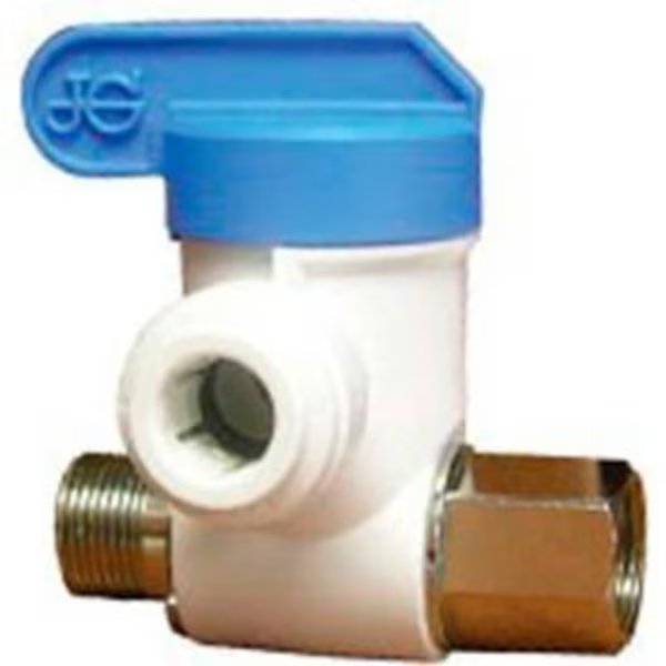 John Guest 3/8'' Polypropylene Angle Stop Push-Fit Adapter Valve, Reliance Worldwide, Mfr#: ASVPP2LF
