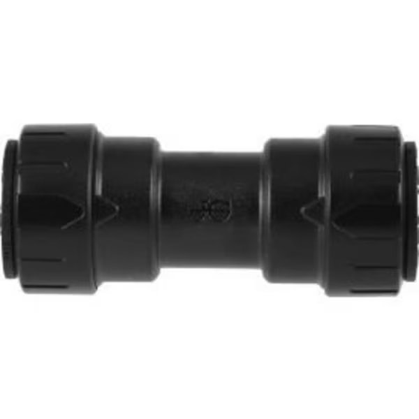 John Guest PEX Union Coupler, 1/2" CTS, Black - Pack of 10, Reliance Worldwide, Mfr#: PSEI0420E