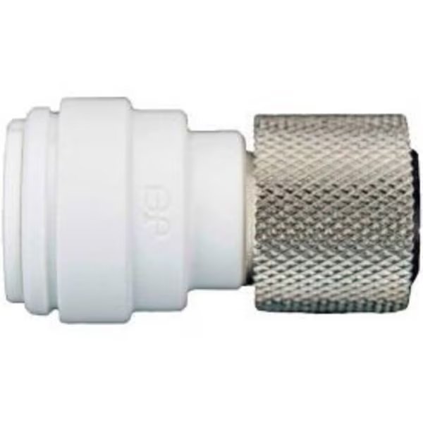 John Guest 3/8" OD x 3/8" Female Compression Push to Connect Female Connector - Pack of 10, Reliance Worldwide, Mfr#: PSEI6012U9