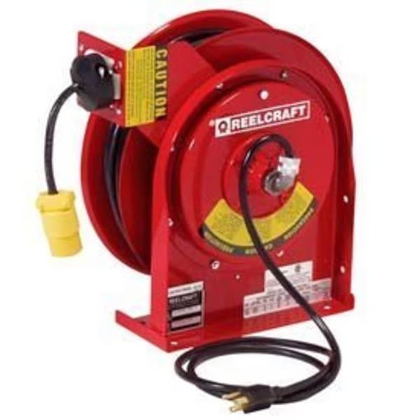 Reelcraft L 4545 123 3A 12 AWG/3 Cond  x 45ft, 20A, Single Outlet, w Cord, 27lb, Reelcraft, Mfr#: L 4545 123 3A